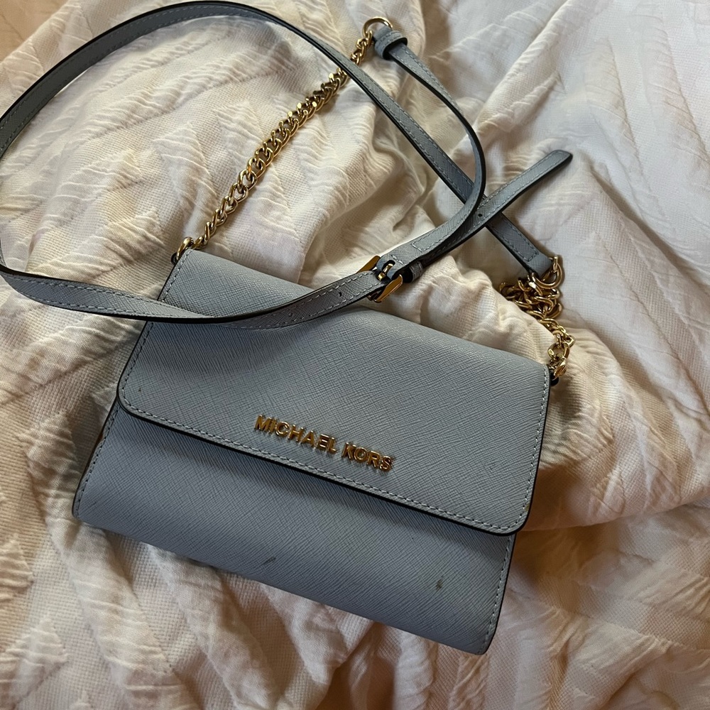 MK blue purse